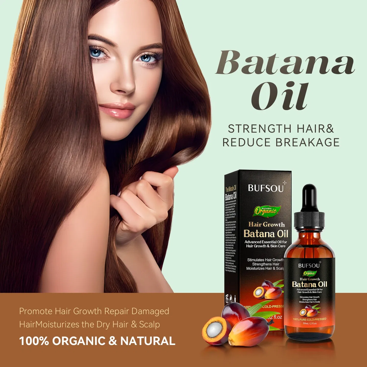 Hotsale in Africa Anti Hair Loss Natural Treatment Private Label Nourishing Organic Hair Growth Batana Hair Oil