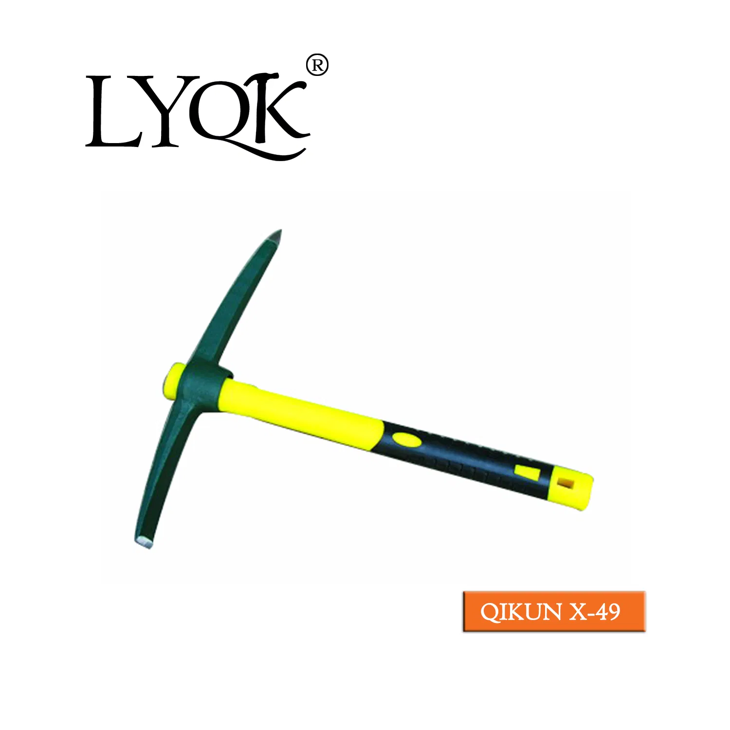 X-49 High Quality Rail Steel 65mn Agriculture Farm Garden Hardware Hand Tools Pick Head Mattock Pickaxe