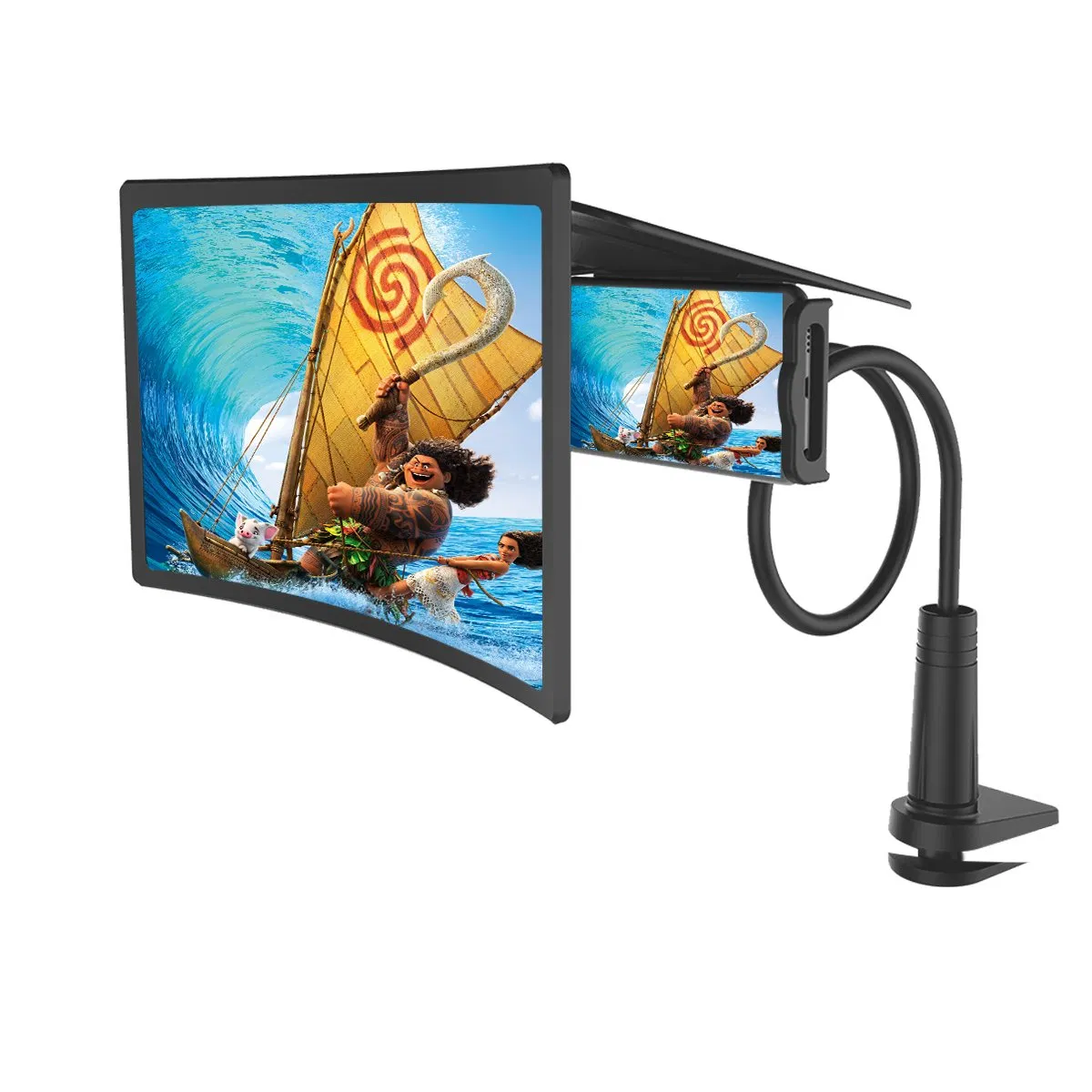 Foldable Movie Video Lazy Desktop Mounts 3D HD Cell Mobile Phone Screen Magnifier