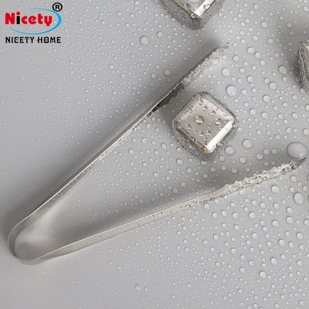 Summer Hot Sell Whiskey Stones Reusable Ice Cubes Chilling Drink Stones Whiskey Stone Stainless Steel Ice Cubes with Tray