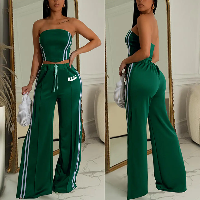 Комплект женский весенний топ и брюки S-2XL