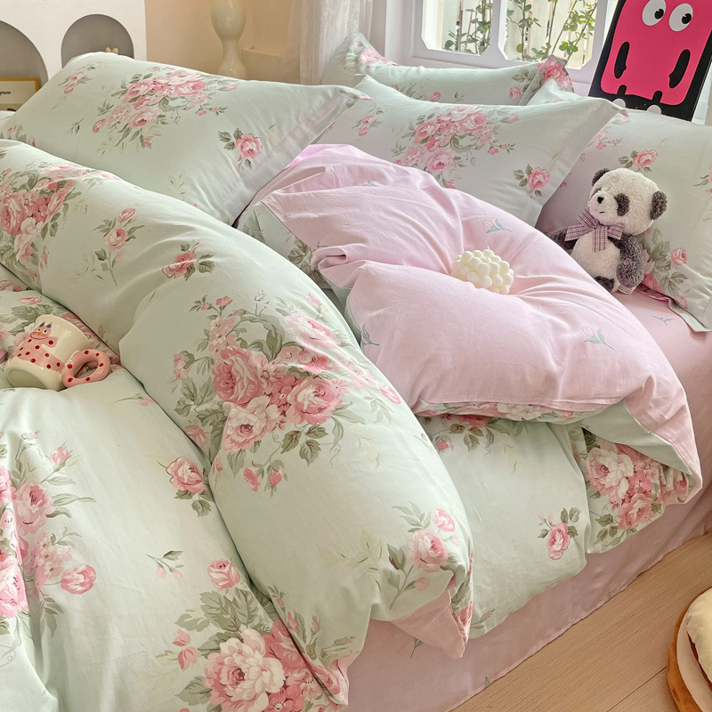 Wholesale Home Textile 100% Cotton Bedsheet Bedding Sets