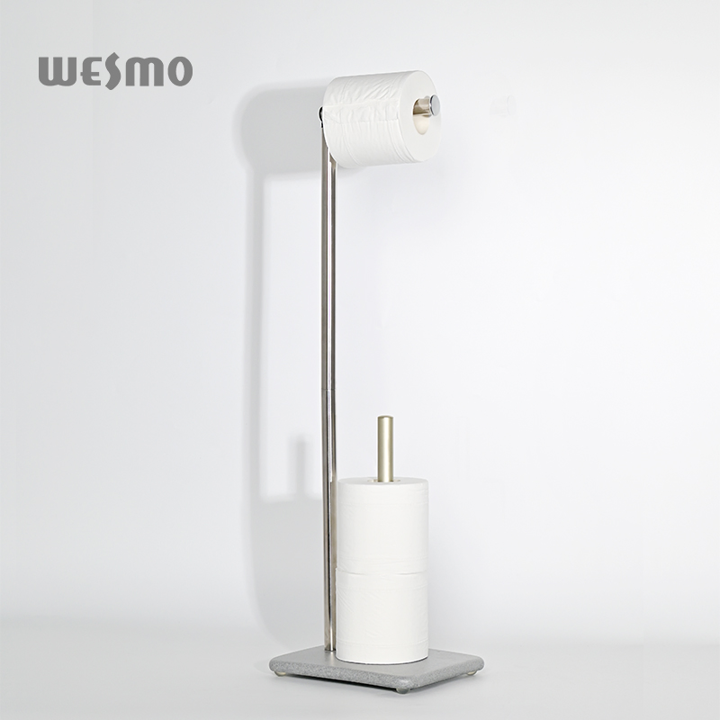 Multifunction Modern Stainless Steel Grey Tissue Holder Paper Roll Holder Bath Items Resin Tissue Holder