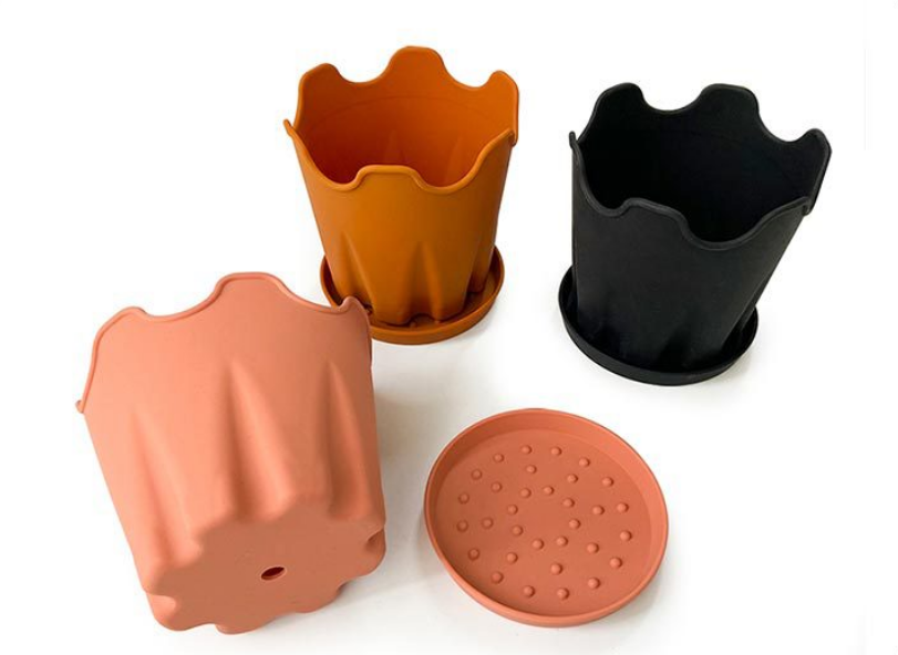 Горшок для растений силиконовый круглый 10 см