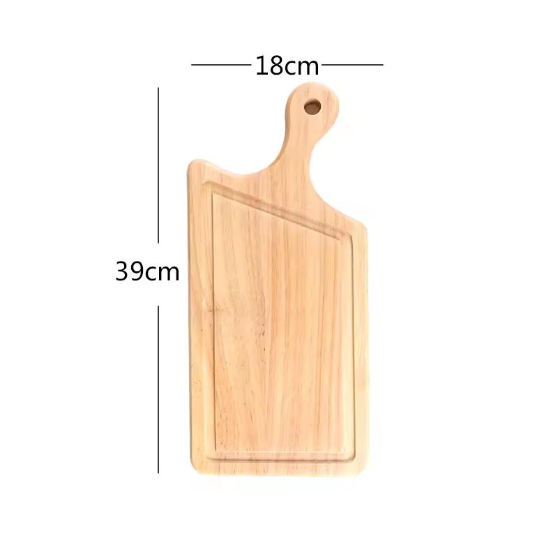 Wooden Cutlery Custom Home Wooden Cutting Board with Handle for Kitchen Chopping for Meat