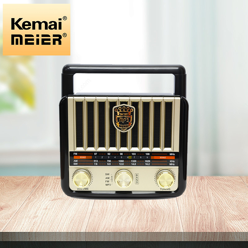 Portable Wooden Retro Radio Wireless Speakers HiFi Stereo Am/FM Radio USB TF