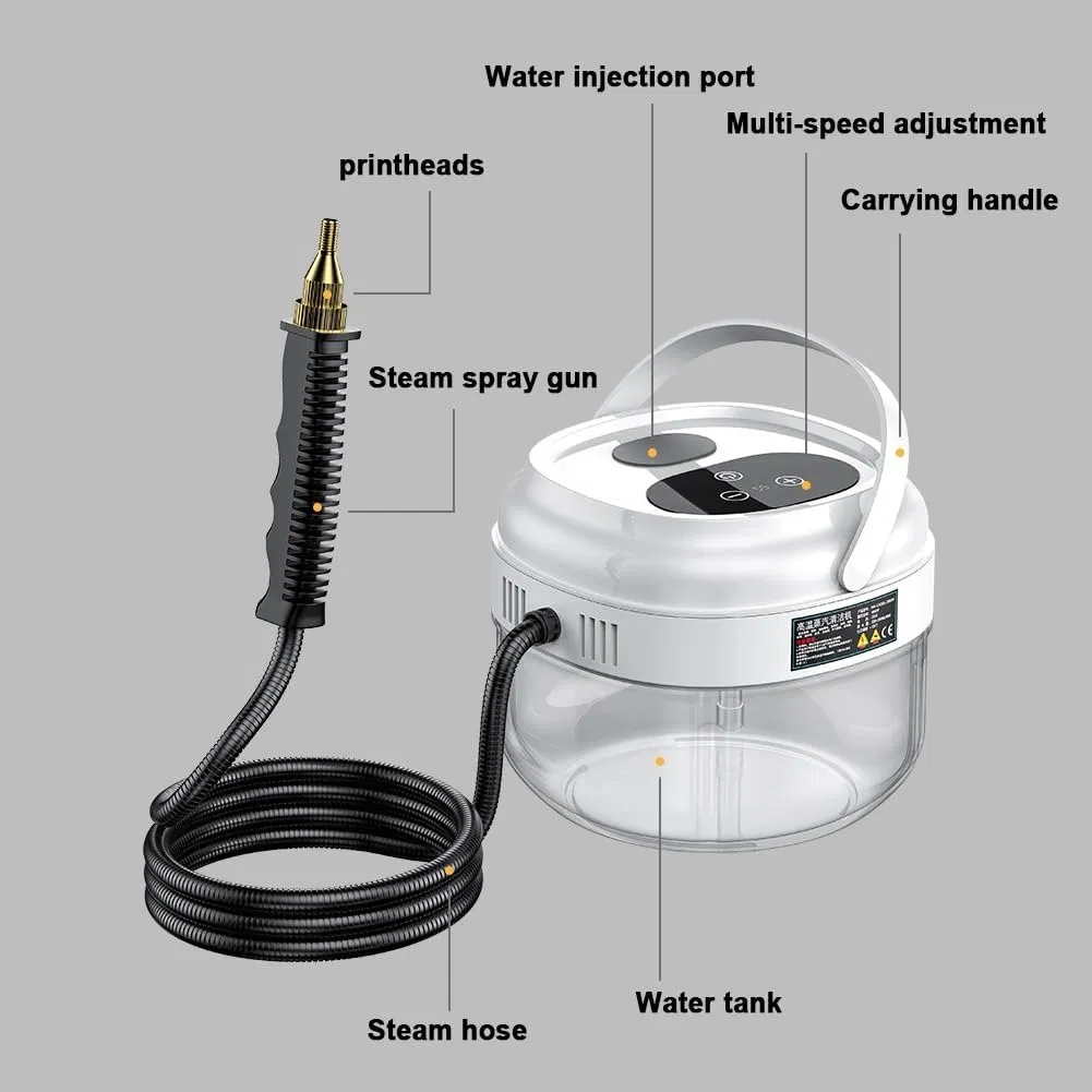 Steam Cleaner for Home Kitchen Range Hood Car Cleaning Quick Heating High Temperature