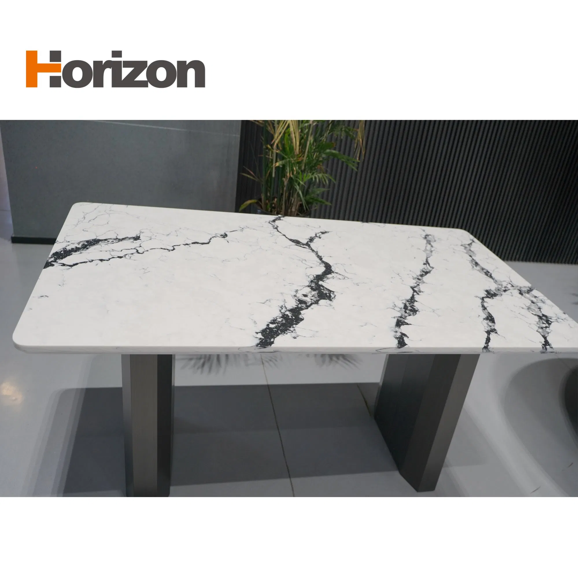 Durable Stone Black Patterns Calacatta Slabs Quartz Jade for Countertops