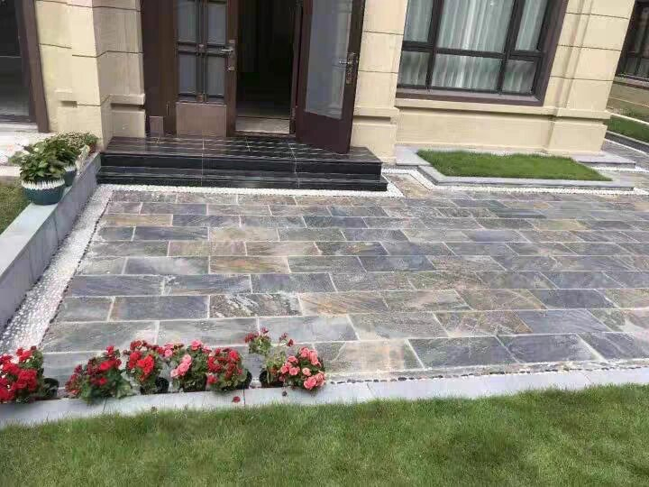Cheap Natural Stone Pavers Rusty Slate Large Slabs Paving Stones Flagstone Patio Slate Floor Tiles for Outdoor
