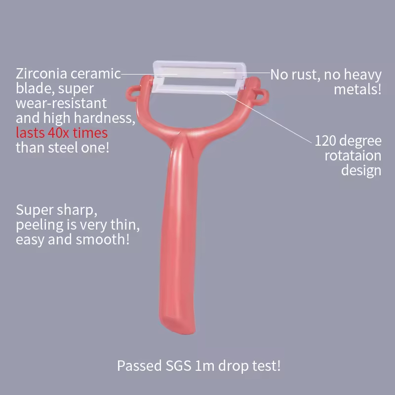 Middia Fruit Peeler Wholesale Promotional Gift Ceramic Kitchen Peeler Potato Vegetable Small Kitchen Tools