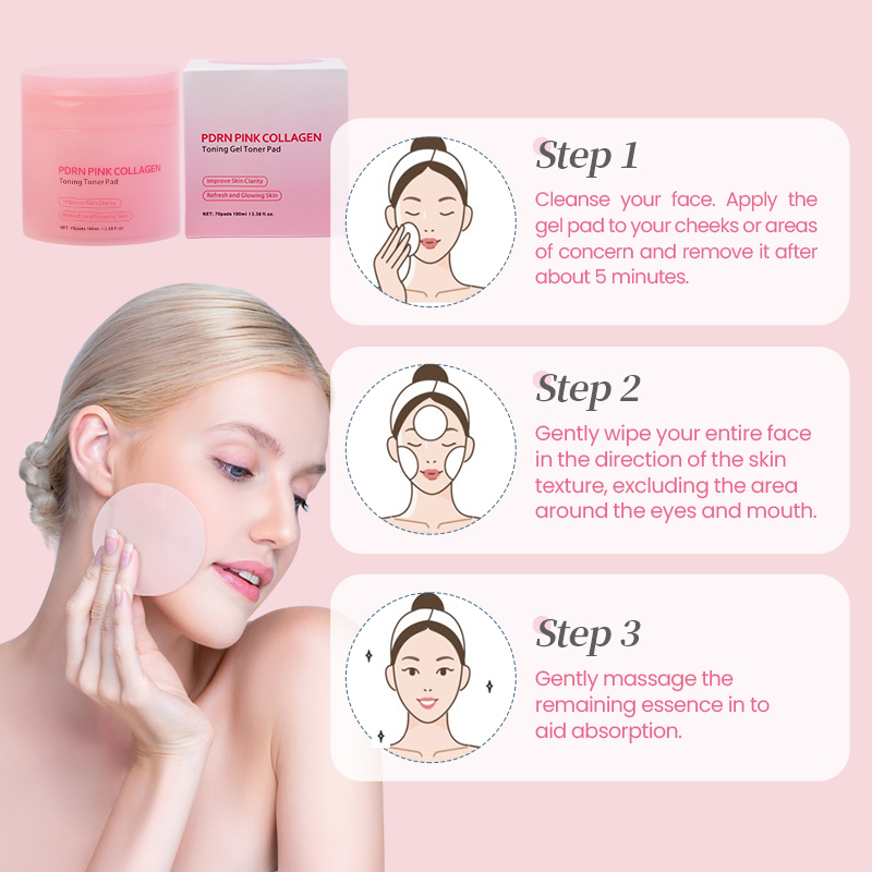 Collagen DIY Cotton Toner Pad Extra Big Size Dry or Wet