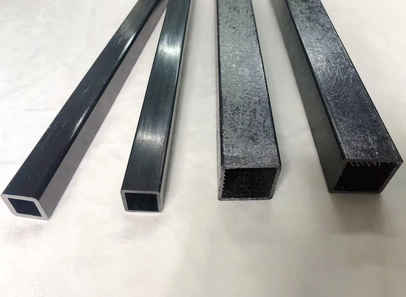 Pultruded Carbon Fiber Square Outside Round Inside Tubes