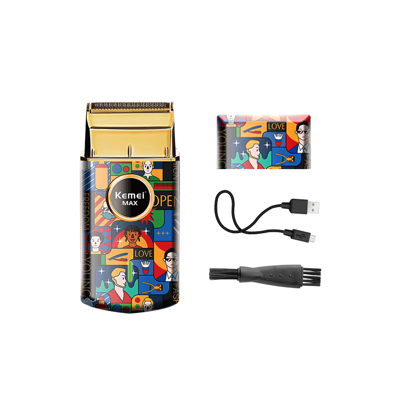 Stylish Graffiti USB Shaver - Perfect Gift for Men