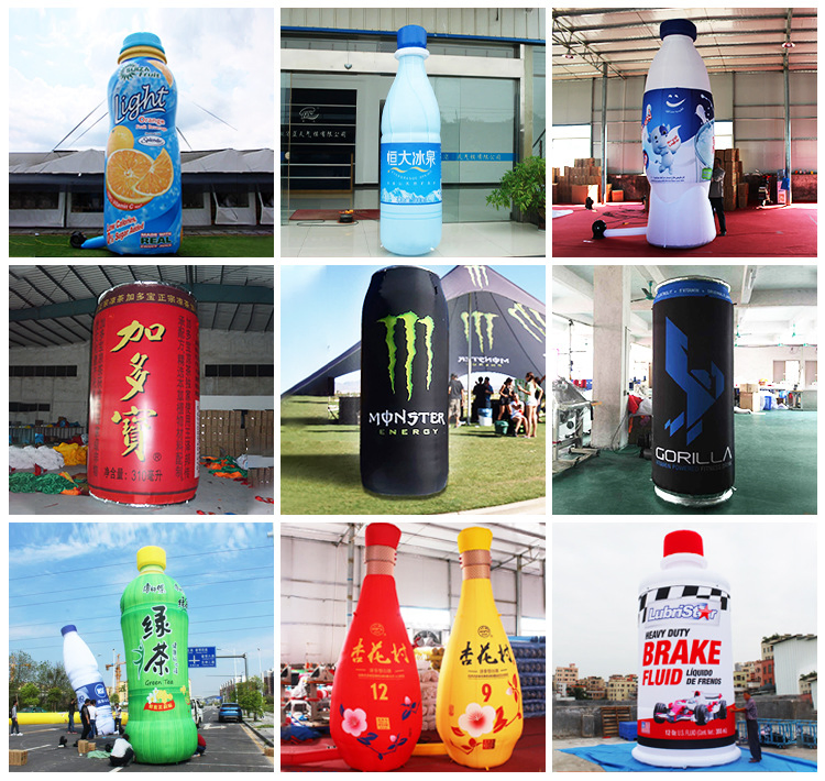 Inflatable PVC Beer Bottle for Festivals and Promotions