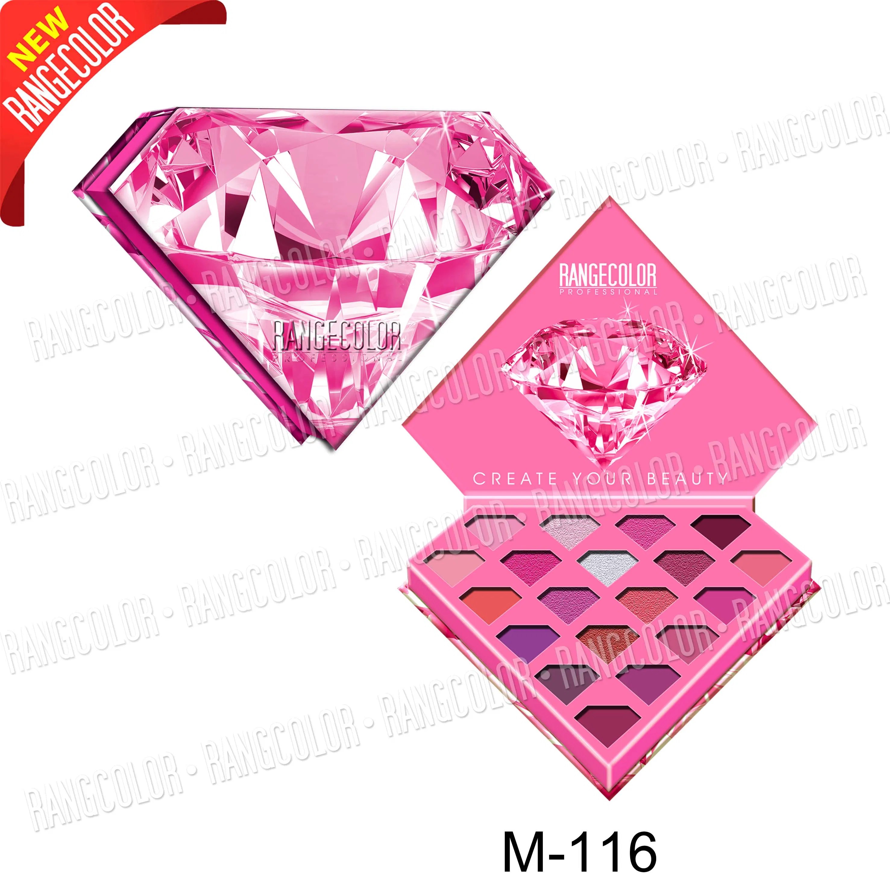 New Cosmetic Neon Eyeshadow High Pigment Eyeshadow Glitter Makeup Highlight Pressed Neon 19 Color Eyeshadow