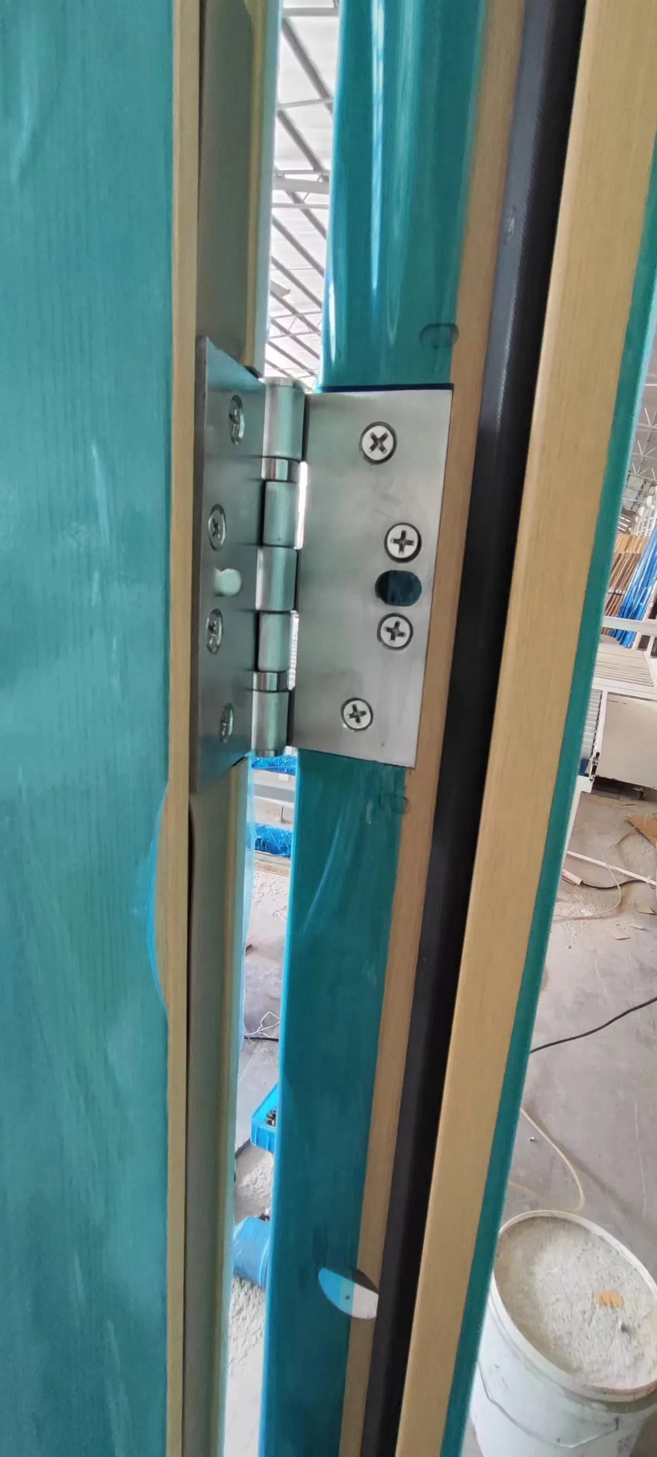 Anti X-ray 2mmpb Lead Lines Steel Doors with Wooden Look Surface Finish