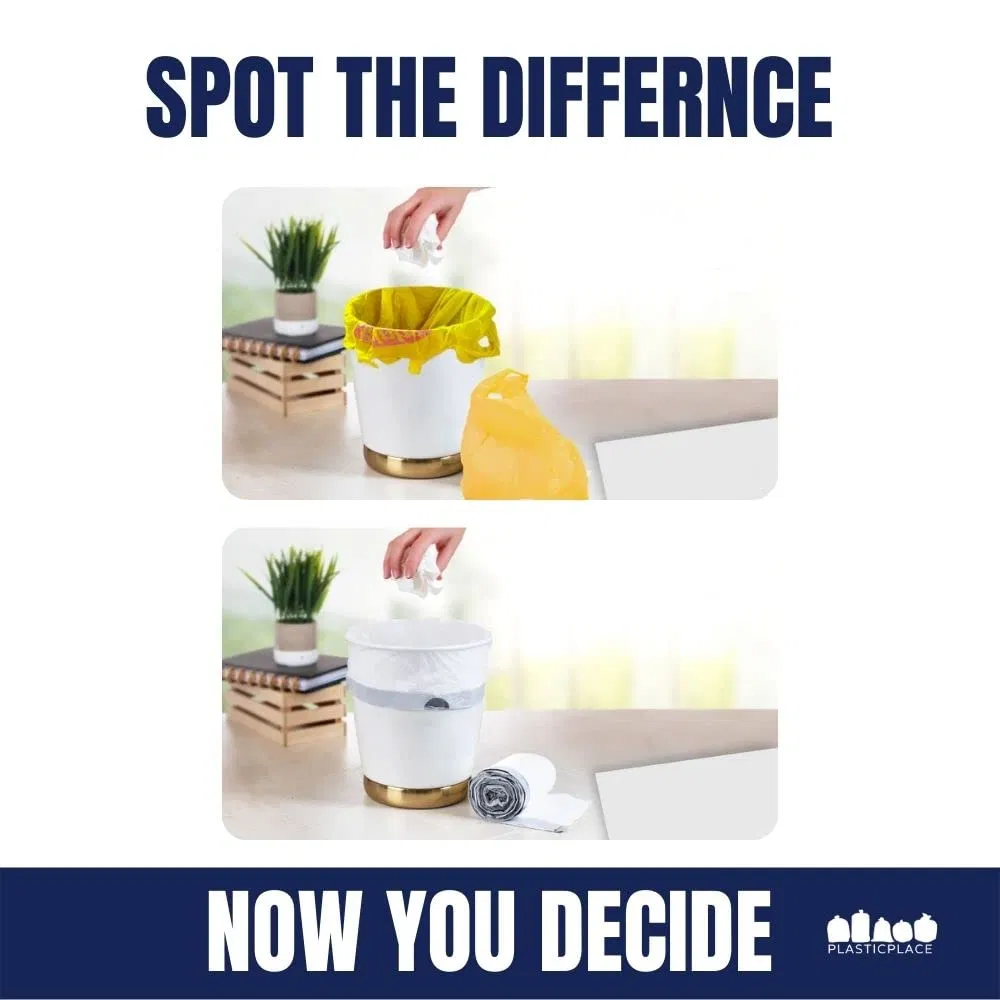 Мусорные пакеты 4 галлона, 200 шт, с завязками