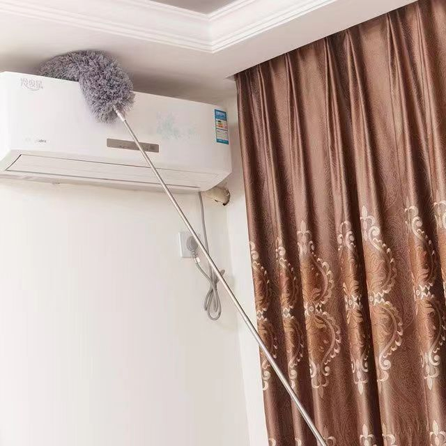 Microfiber Washable Head Duster Bendable Ceiling Fan Duster for High Ceiling Cleaning
