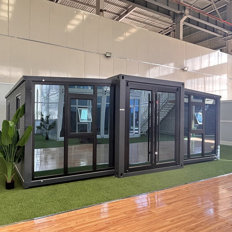 20FT/30FT/40FT Customized Plastic Film Packaging Foldable Expandable Mobile Container House with ISO Expandable Container House
