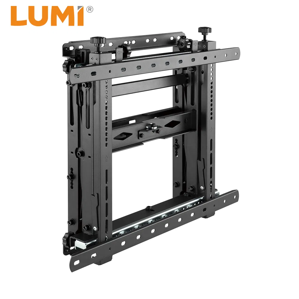 Low Cost Pop-Out Quick-Release Video Wall Bracket Mount with Effortless Micro-Adjustments