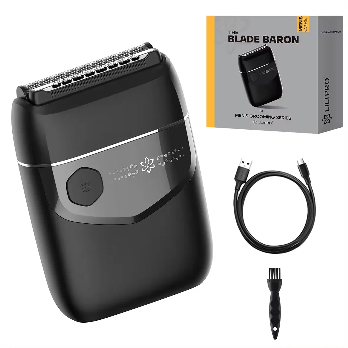 Lilipro S1 Waterproof Electric Shaver for Men, Foil Shaver with 90 Min Running Time