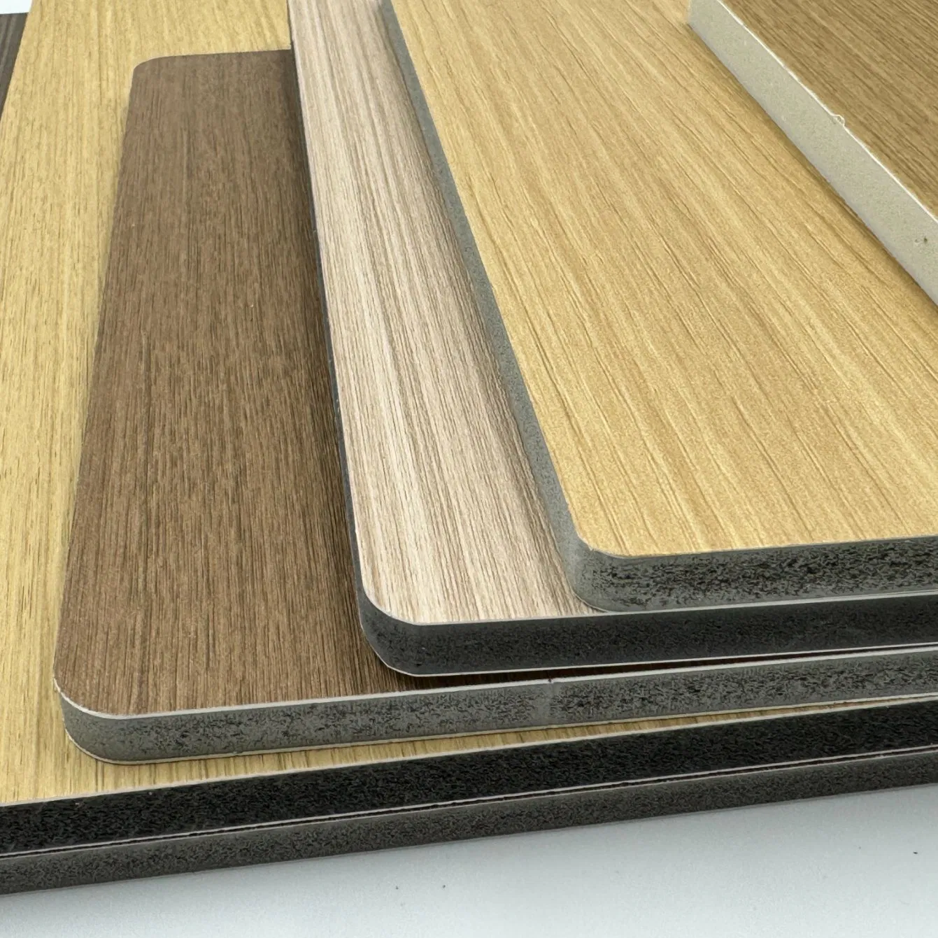 5mm Waterproof Modern Bamboo Carbon Fiber Charcoal Wood Veneer Wall Panel