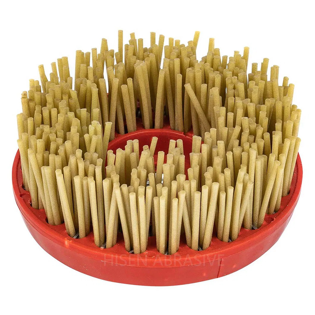 4inch Diamond Round Leather Grinding Brush for Polishing Granite Marble