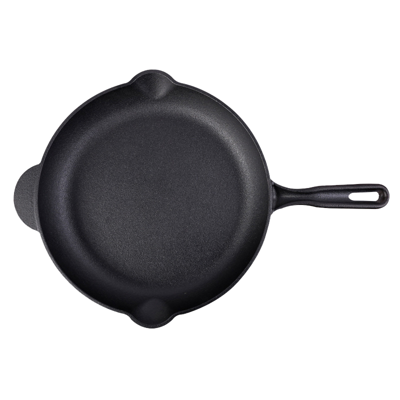 OEM ODM Pre-Seasoned Cookware Set Cast Iron Skillet Frying Pan Griddle with Handle