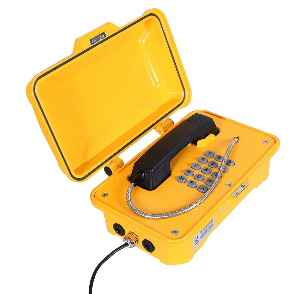Waterproof Industrial Telephones for Railways, Tunnels, Ports, and Power Plants