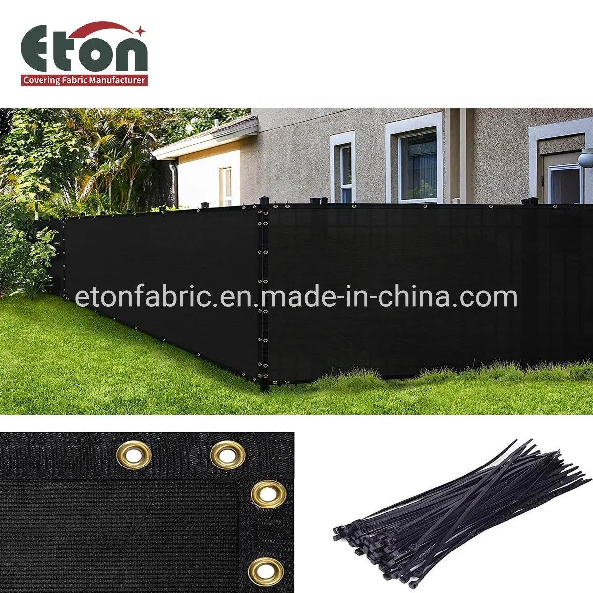 6FT Width HDPE Shade Fence UV Stabilised Garden Privacy Screen Windbreak Netting