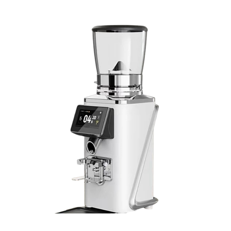 Professional Commercial LED Touch Screen Automatic Funnel Electric Coffee Grinder Machine for Home RV Shops Hotels