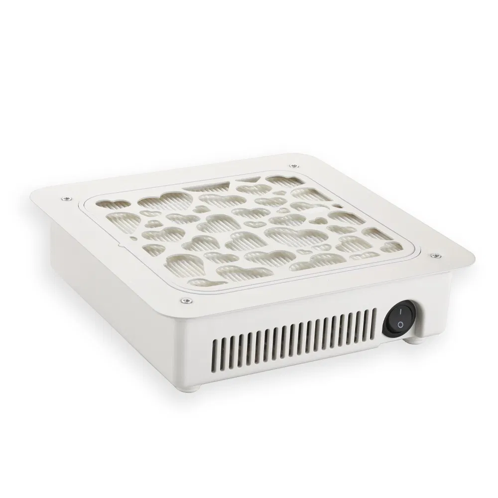 Embedded 4500rpm Nail Dust Collector Machine Professional Nail Vacuume Cleaner Square Shape