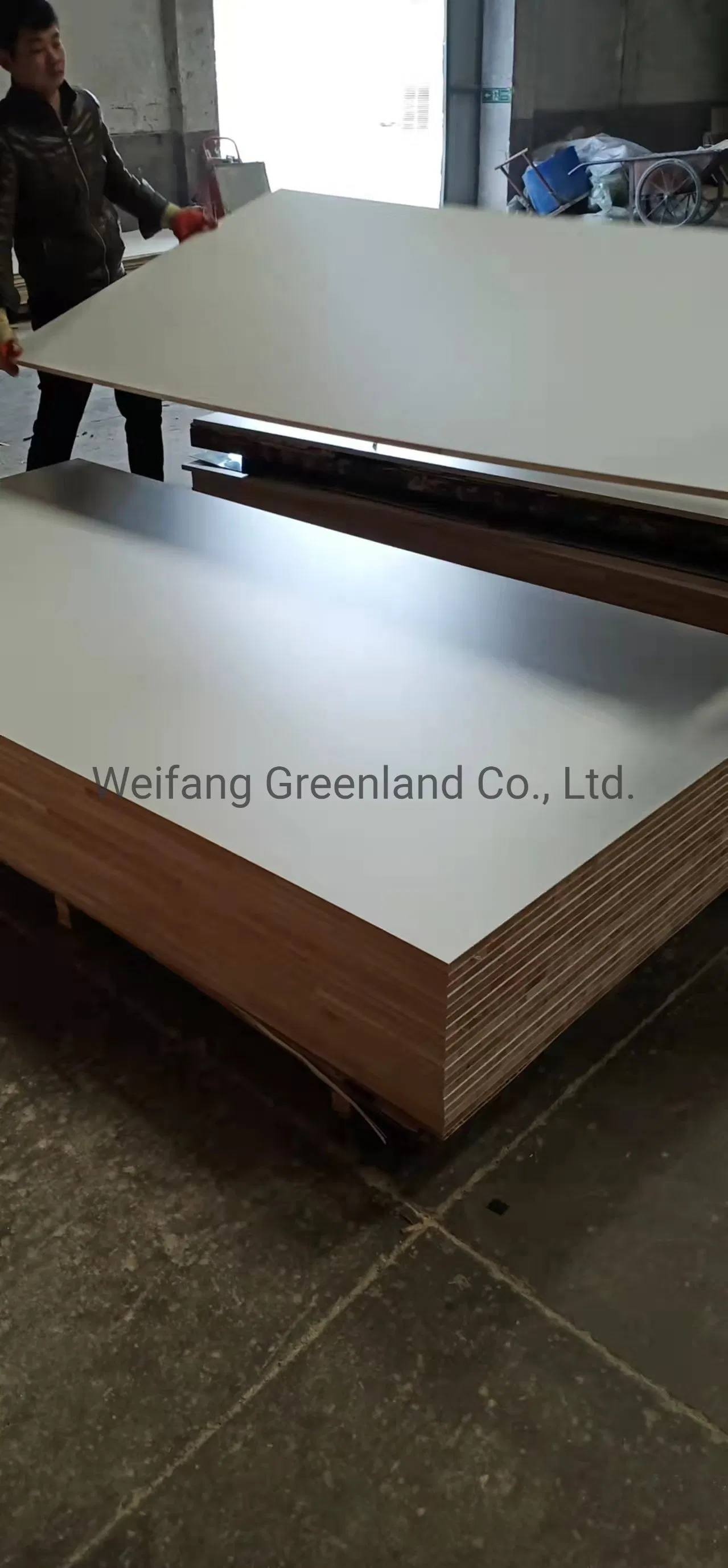 17mm, 18mm, White Colour Melamine Laminated Block Board with Falcata Core