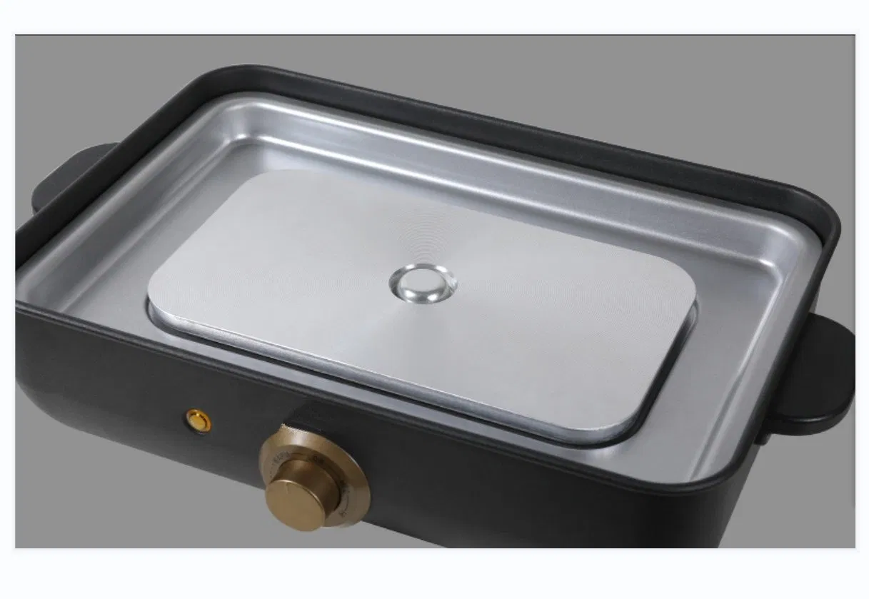 Electric Skillet Non Stick with Lid and Carry Handles 1200W