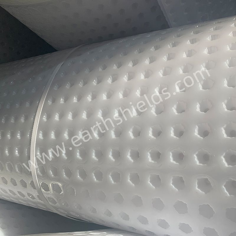 White Color Waterproof Dimpled Drainage Sheet Drainage Board