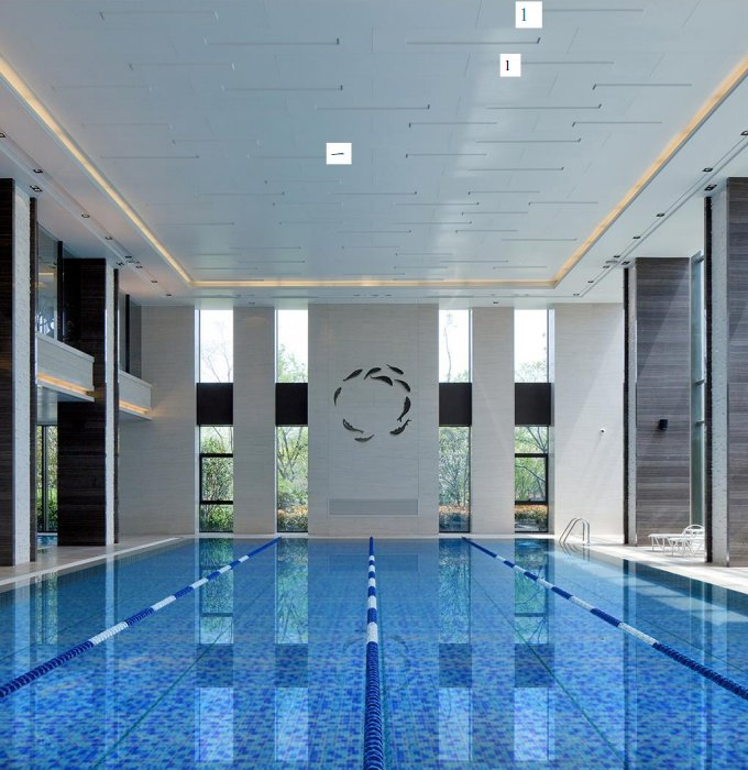 Стеклянная мозаика для бассейна, горячая плавка