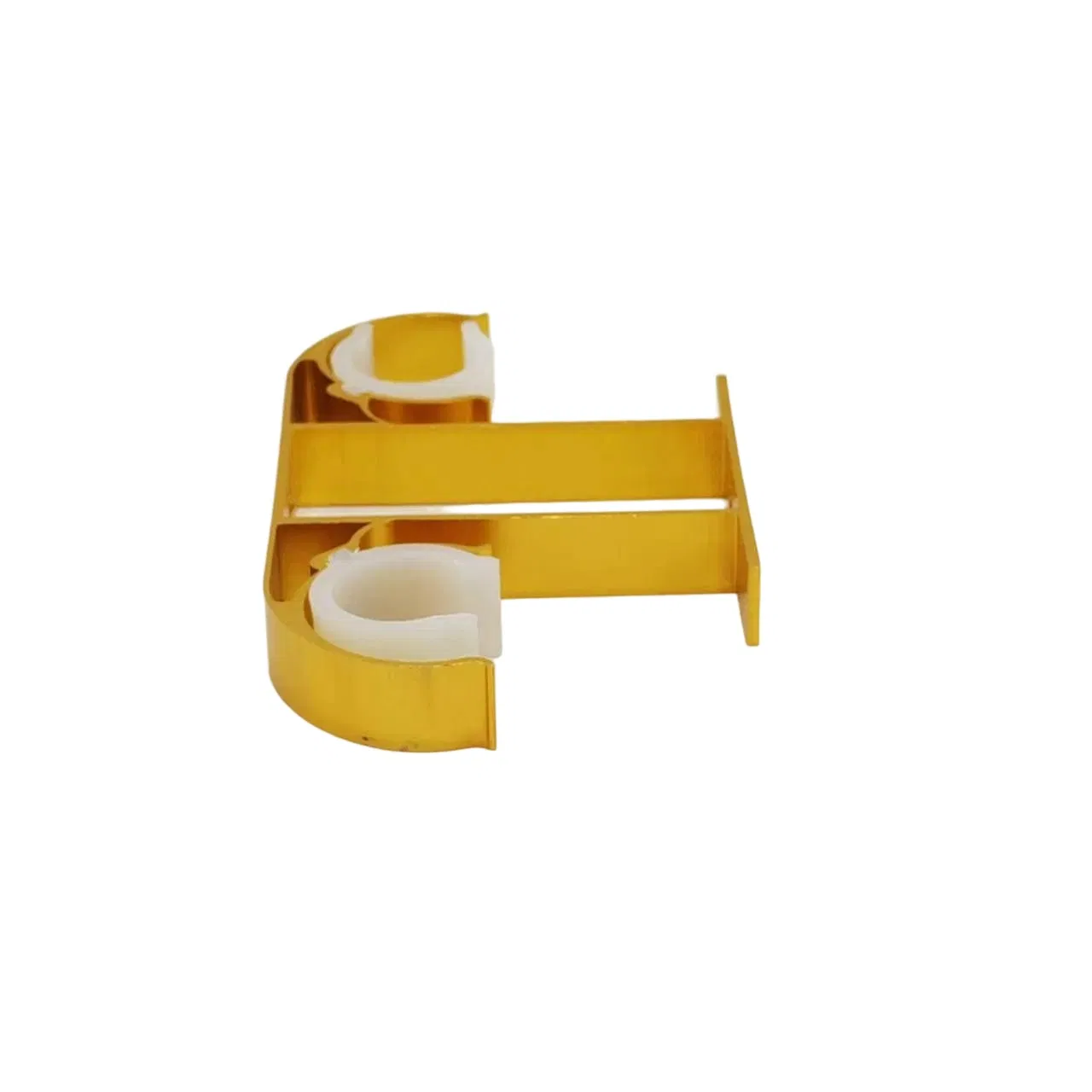 Home Decorative Heavy Duty Aluminum Double Ceiling Windows Curtain Brackets