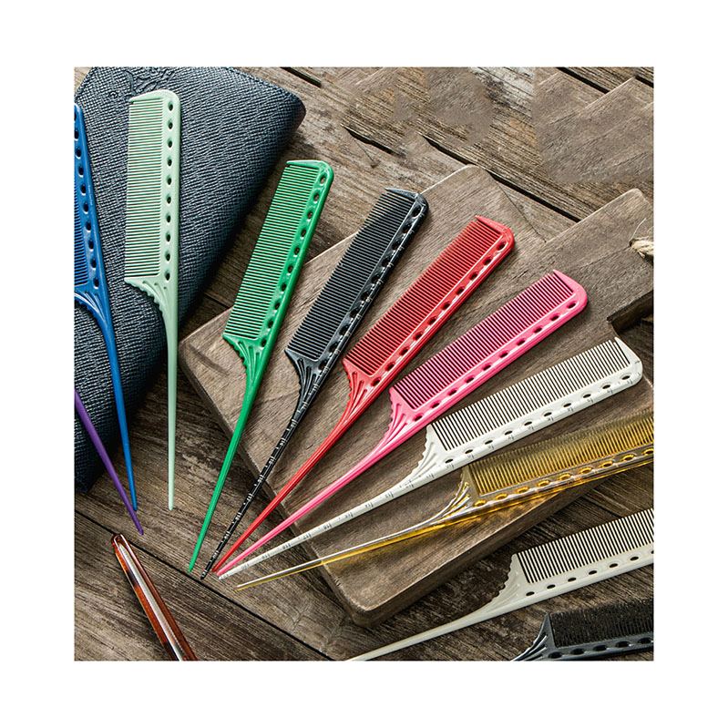 Hair Wholesale for Lice Glitter Combs Black Carbon Magic Laser 3 Row Beard Sandalwood Styling Afro Pick Metal Detangle Dry Comb