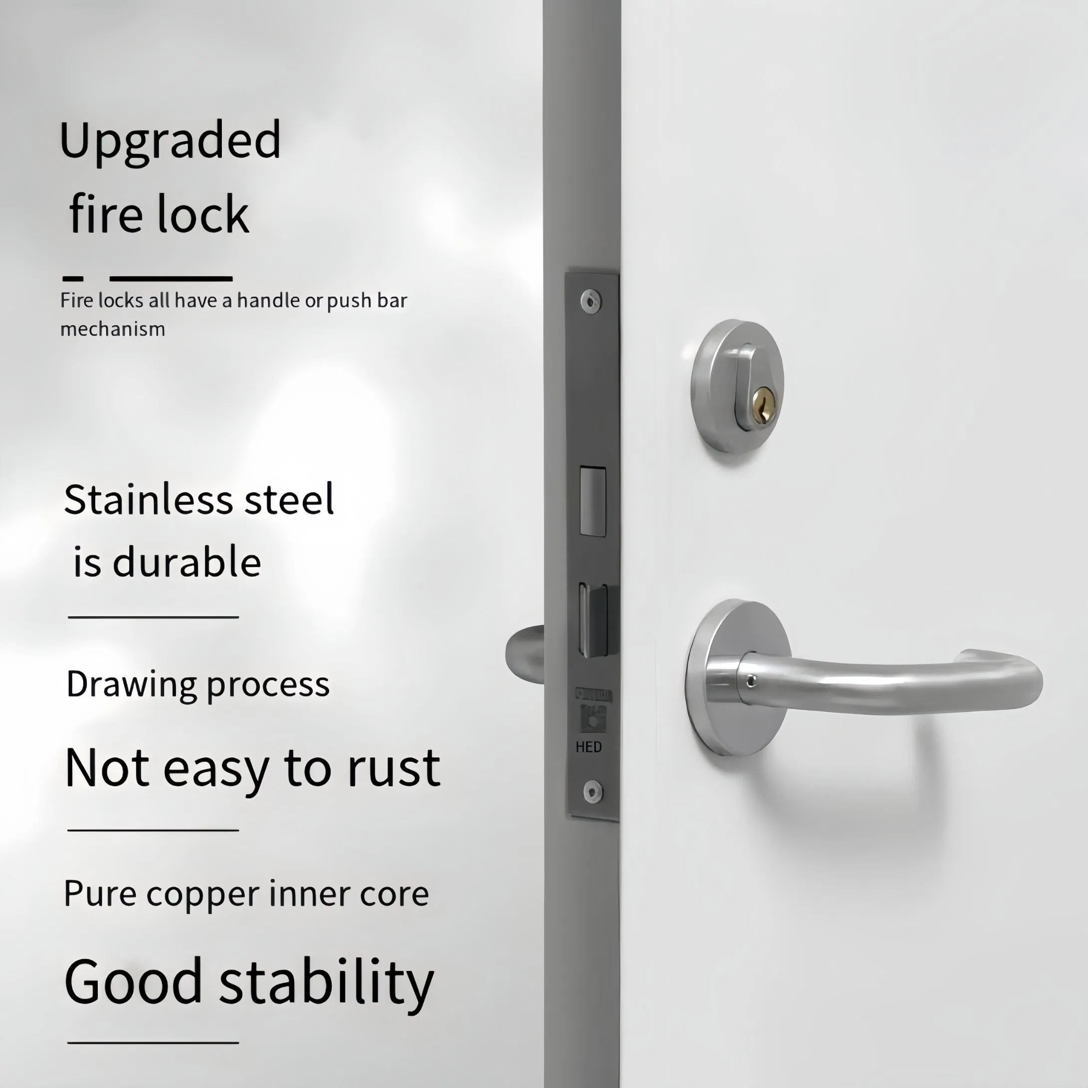 Heavy-Duty Steel Fire Door - Security Metal Door with Safety Certifications