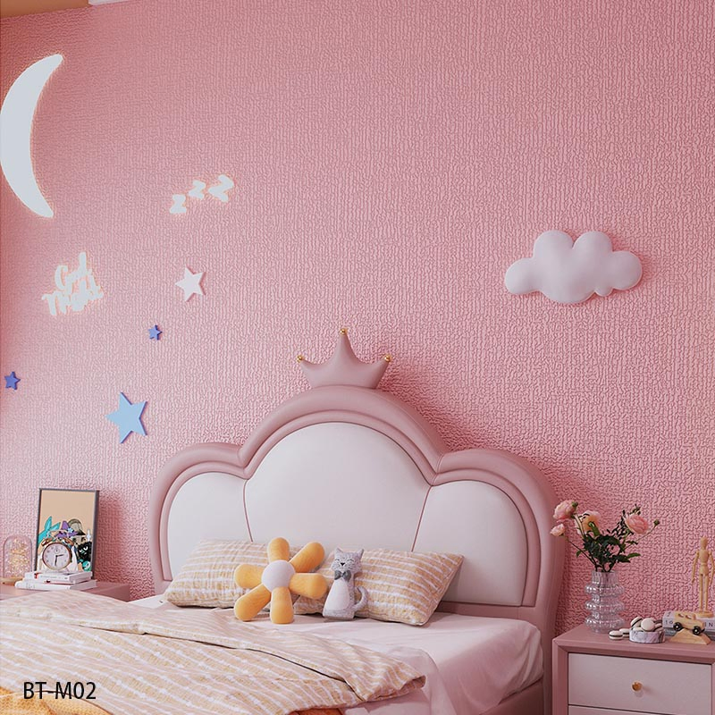 Manufacturing Pure Color Simple Interior Decoration Professional Water Resistant Self-Adhesive Wallpaper