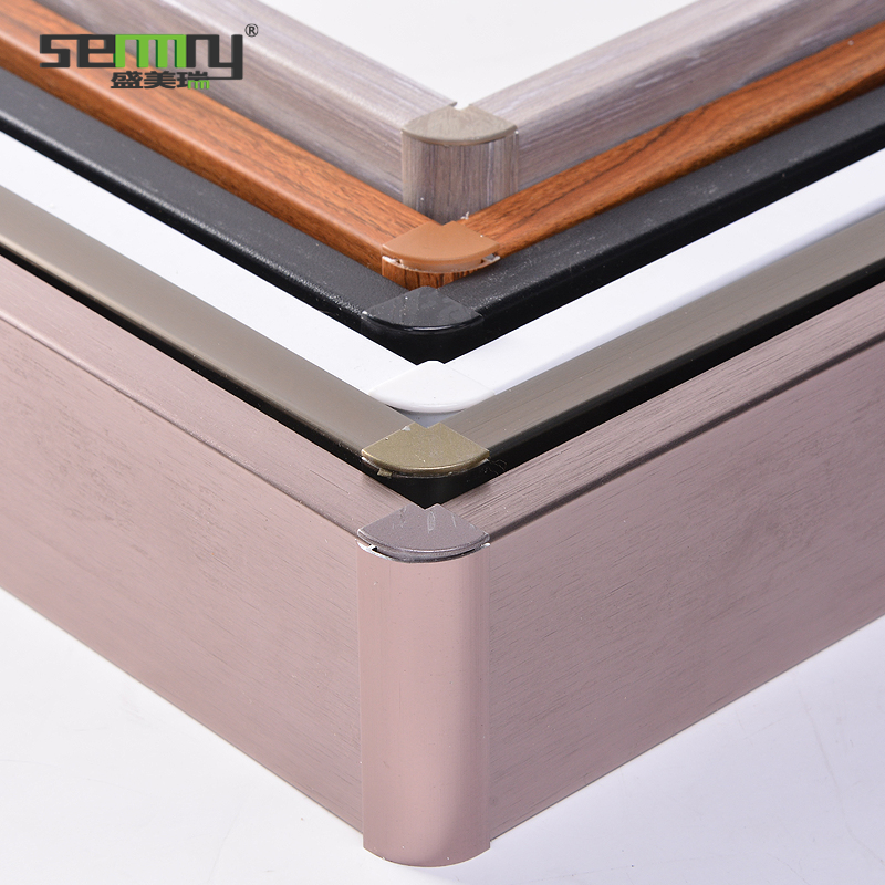 Drop Shipping Free Sample Brushed Aluminum Alloy Baseboard Wall Skirting Board Items
