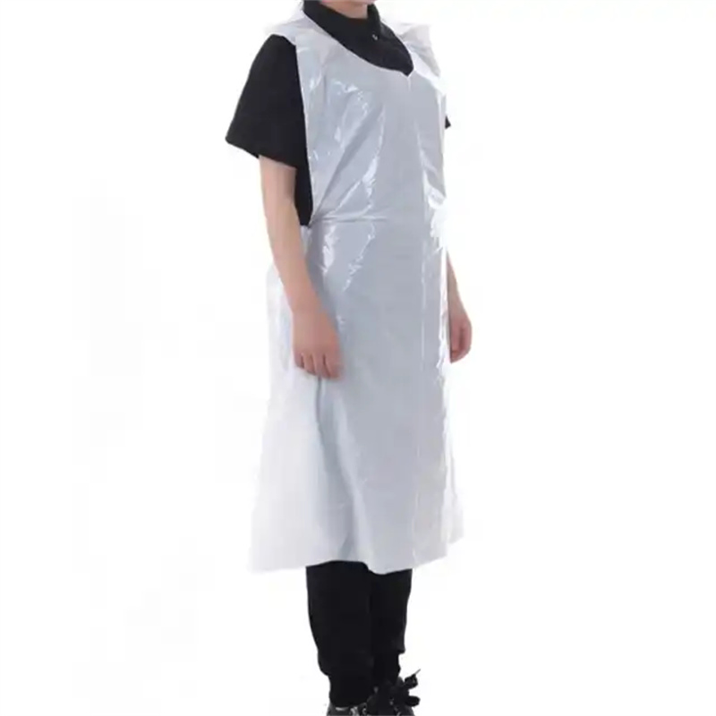 Disposable PE Apron Waterproof LDPE Polyethylene Cleanroom Plastic Apron