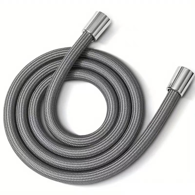 Shower Head Hose Strong 3 Times Density Braided Nylon Anti Leak 1.5m 2m Explosion Proof Solid Brass Insert Nut Showerhead Hose
