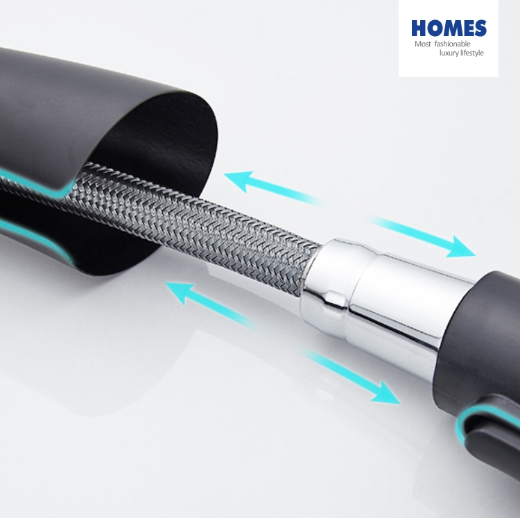 Homes Cupc Sanitary Ware SUS304 Stainless Steel Pull-out Kitchen Tap Faucet