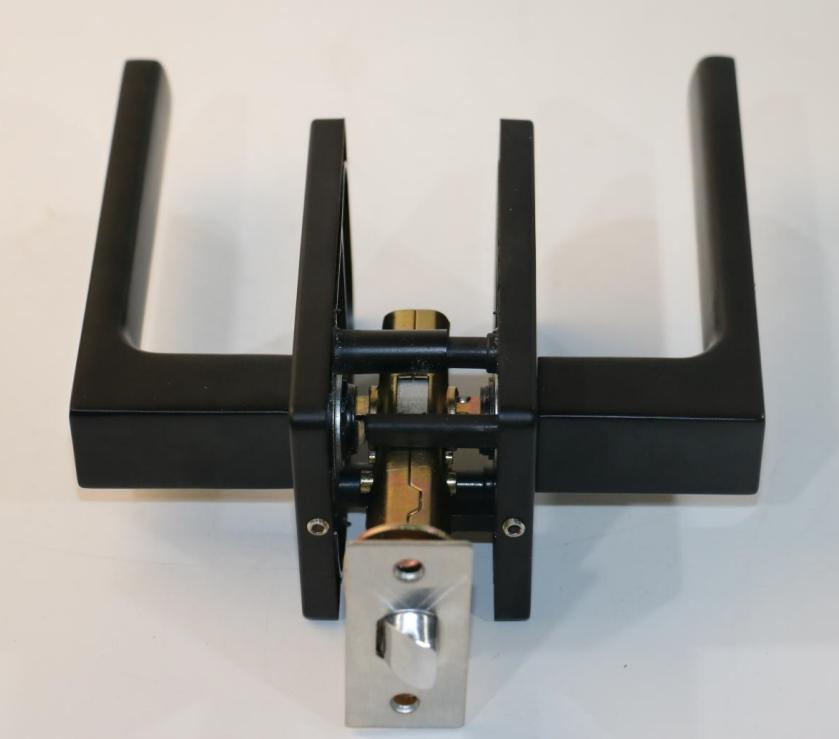 Japanese Silent Three Bar Door Lock Set Without Key Lock with Handle Wooden Door Lock for Interior Bathroom Door