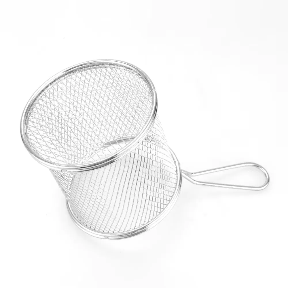 Mini Round Iron Plating Colander for Hotel & Restaurant Tableware Mini Bucket