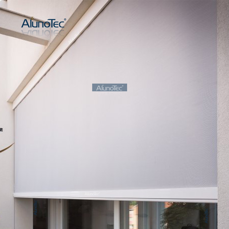 Motorized Door Screens Window Garden Corridor Mosquito Cream Side Sliding Aluminum Windproof Retractable Screen