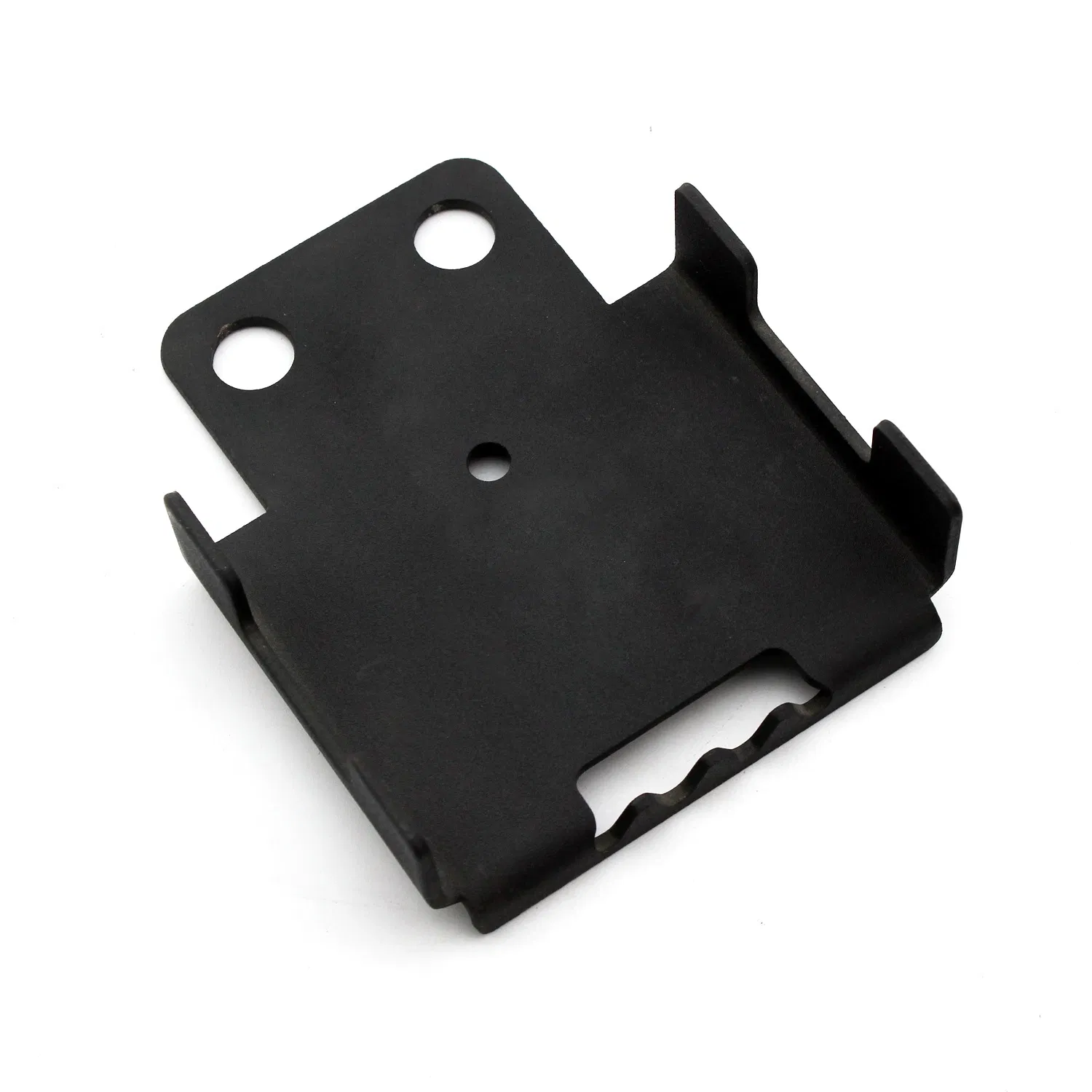 Custom Black Painted Sheet Metal Steel Angle Bracket Part