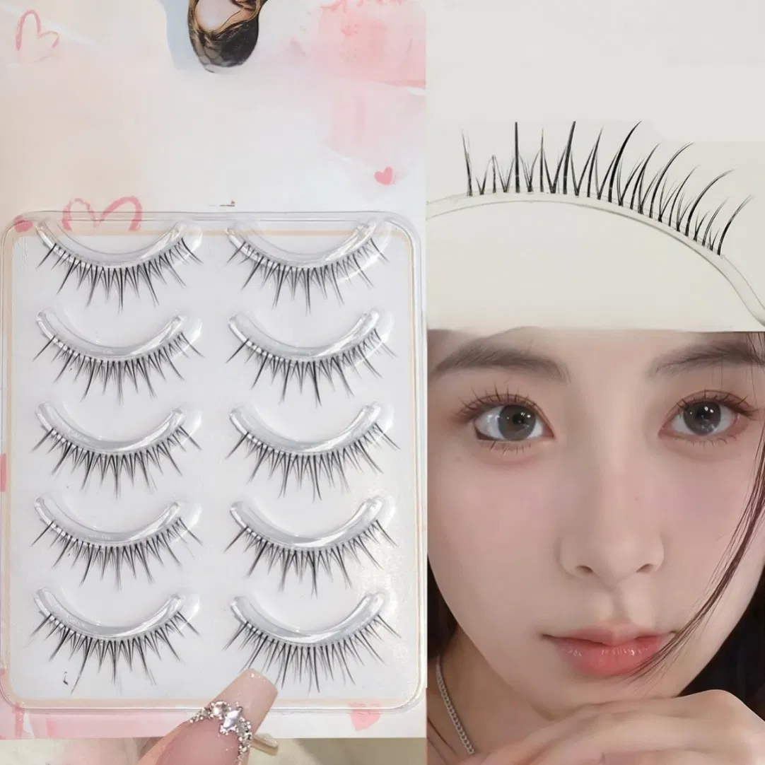 Doll Eye False Eyelashes with Even Length for a Cute Rounded Eye Effect