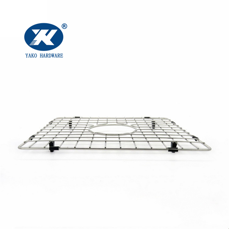 Sink Drain Mat Bottom Grid Draining Rack Grates Metal Stainless Steel Kitchen Sink Grid Protector